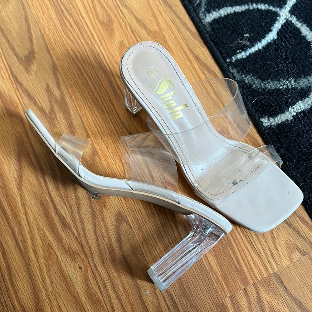 Clear heels